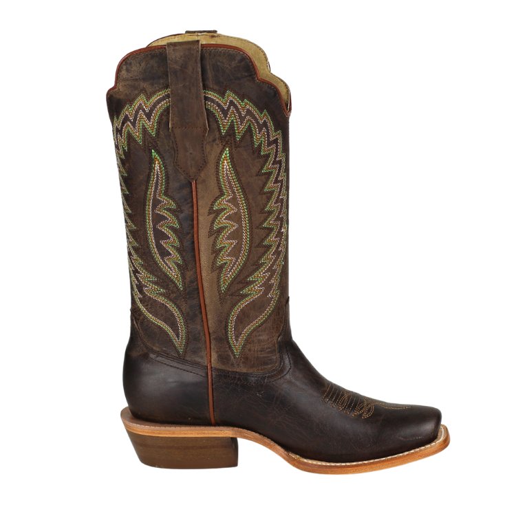 R. Watson Women's 13" Mad Brown Cowhide and Goat Western Boot - WRL0001 - 1 - 5B