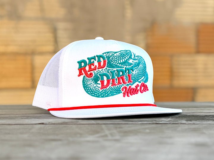 Red Dirt Hat Co. Sneak Attack - White/White Coral Rope 5 Panel - RDHC-555