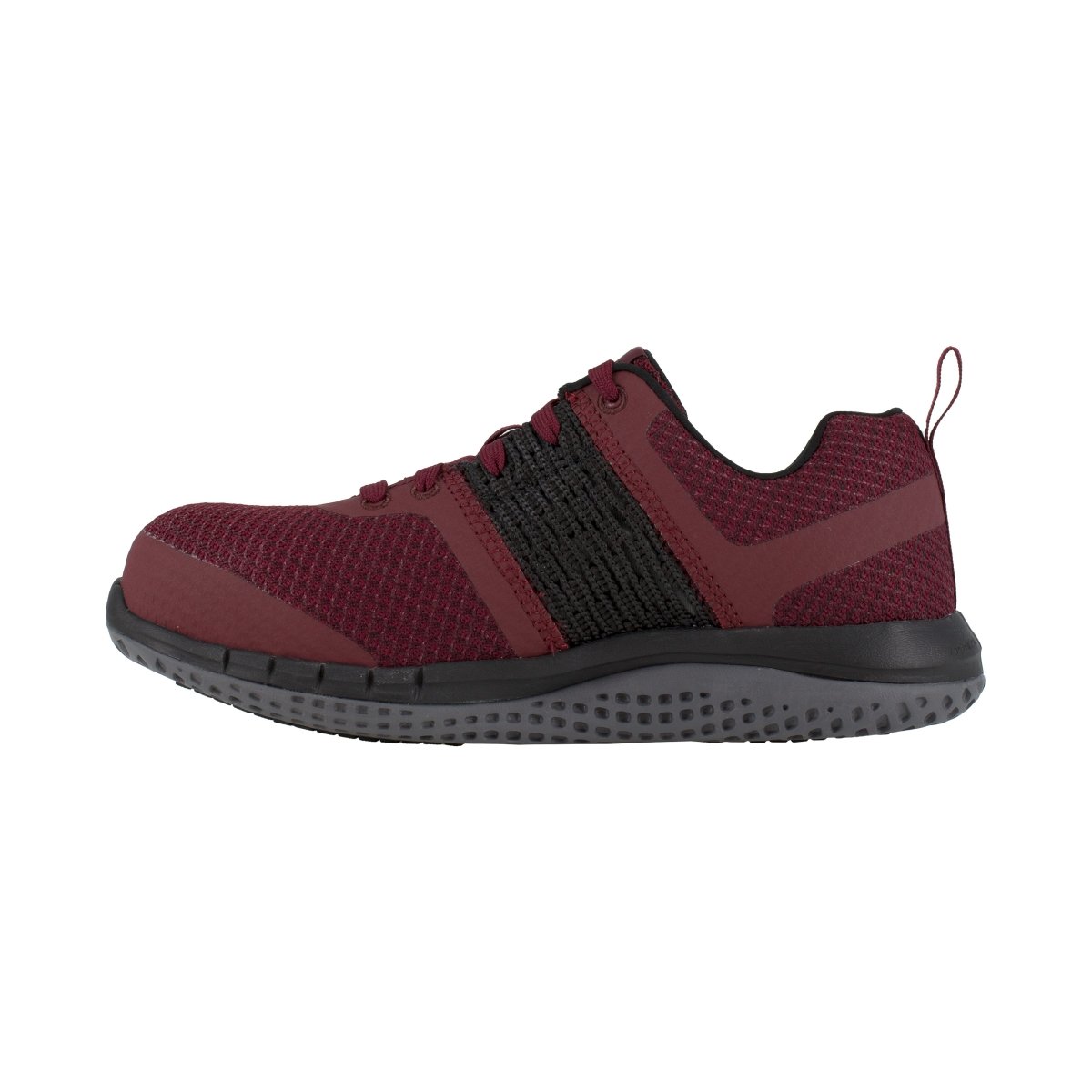 Reebok Women's Burgundy And Black Athletic Composite Toe Lace Up Work Shoe - RB248 - 6M