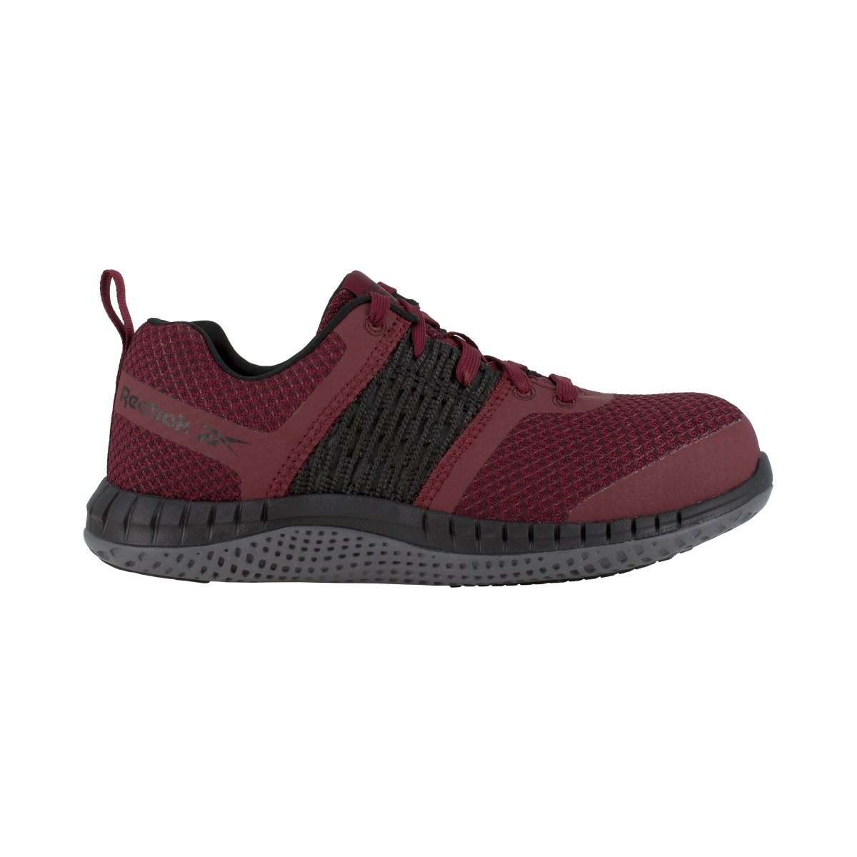 Reebok Women's Burgundy And Black Athletic Composite Toe Lace Up Work Shoe - RB248 - 6M