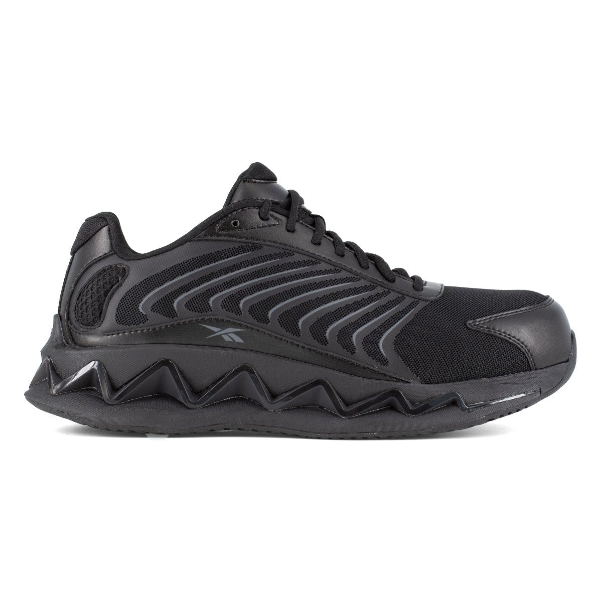 Reebok Men's Black Low Cut Zig Elusion Heritage Composite Toe Work Shoe - RB3220 - 3M