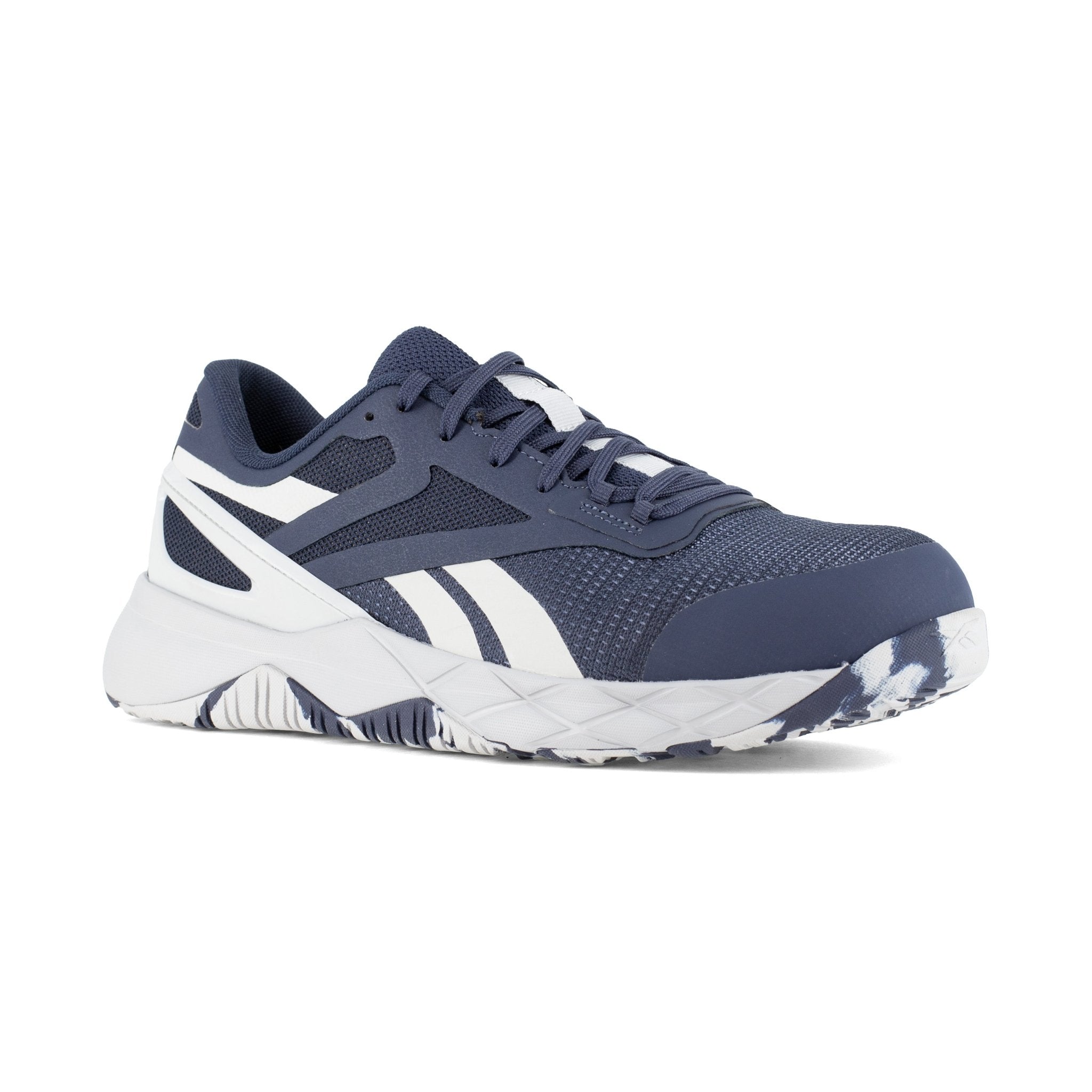 Reebok Men's Navy and Light Grey Nanoflex TR Lace Up Work Shoe - RB3318 - 7M