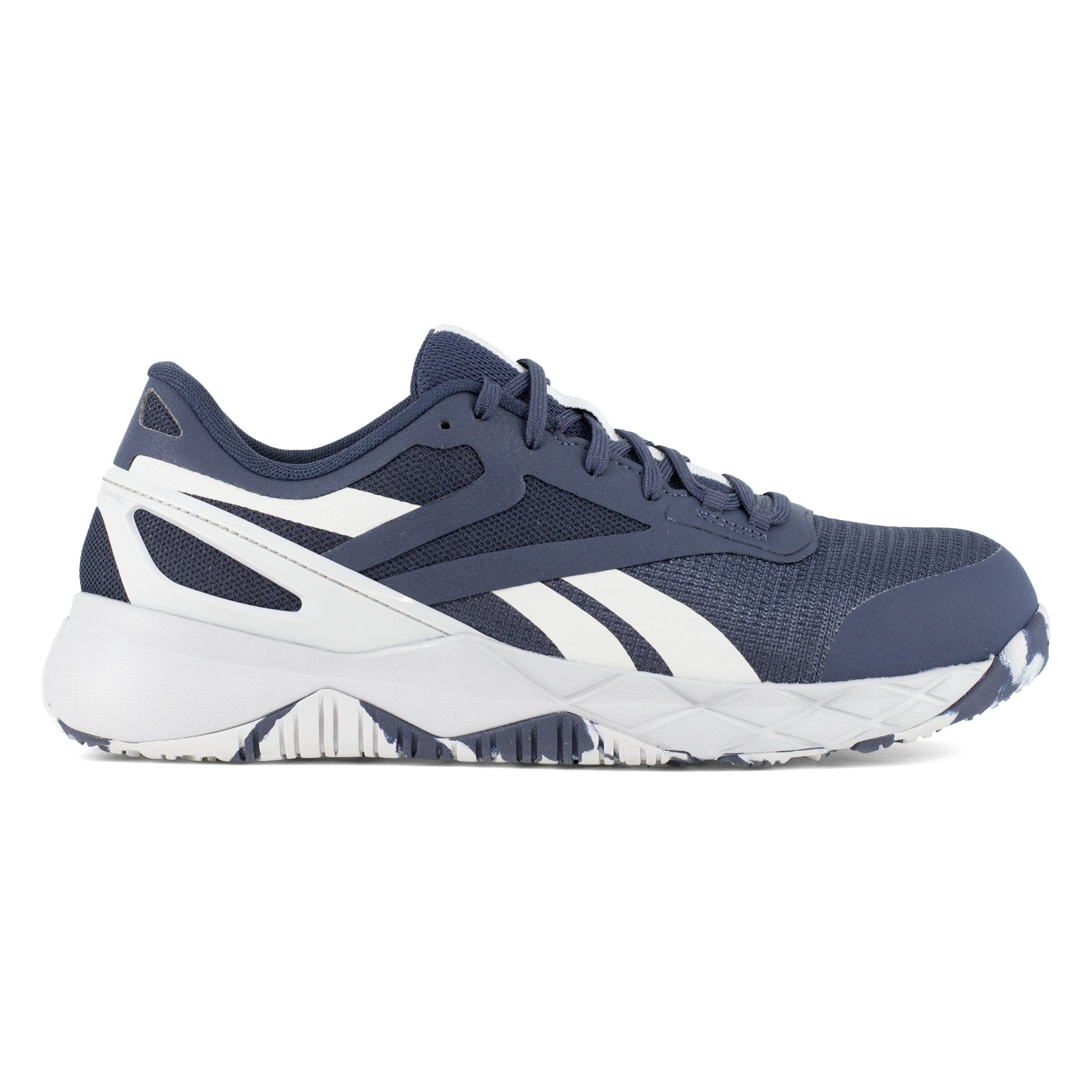 Reebok Men's Navy and Light Grey Nanoflex TR Lace Up Work Shoe - RB3318 - 7M