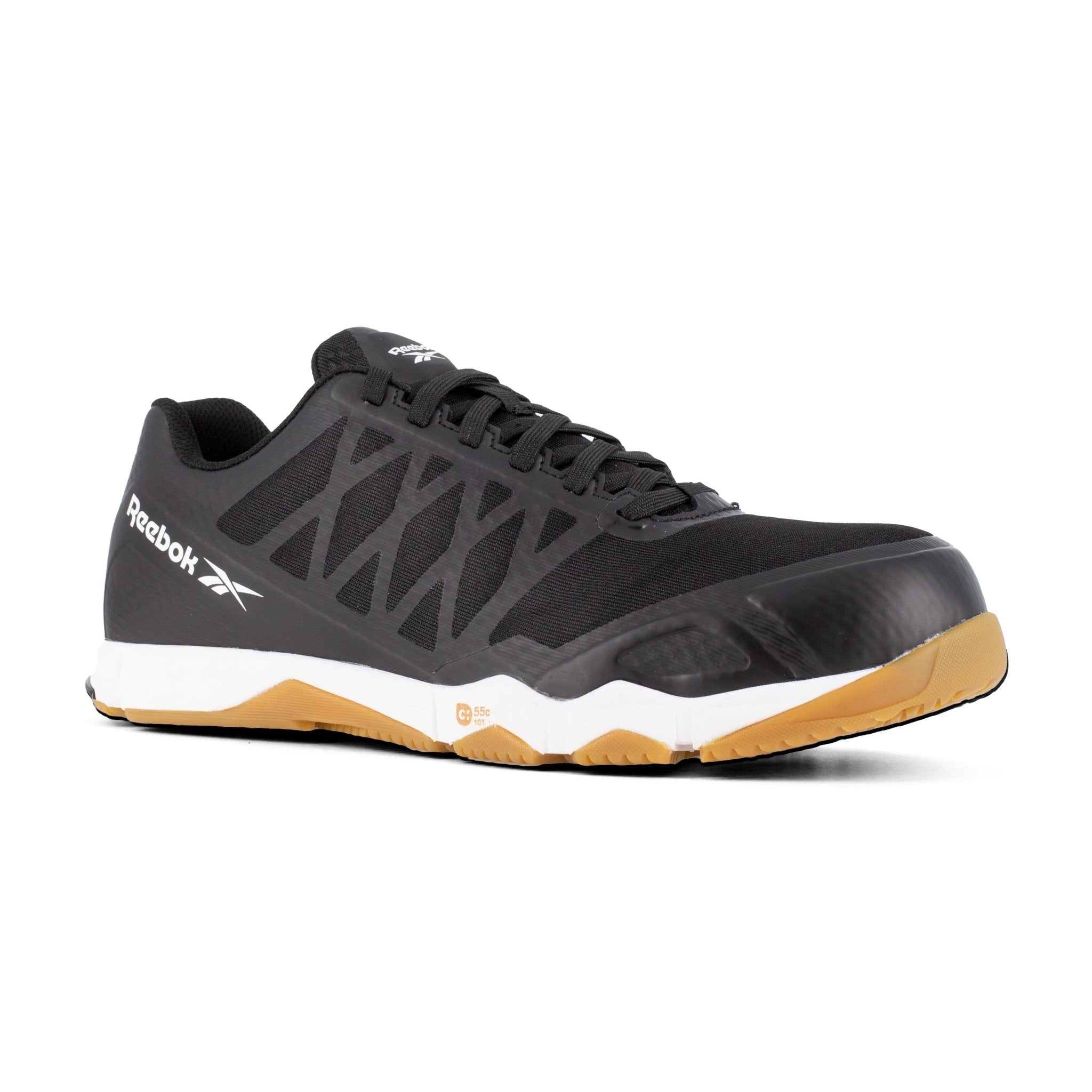 Reebok Women's Black and Brown Speed TR Composite Toe Work Shoe - RB450 - 4M