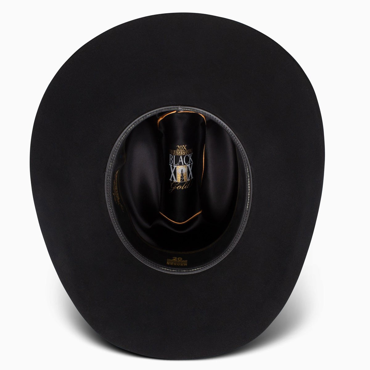 Resistol 20X Felt Black Gold Cowboy Hat - RFBKGD - 7242 - 77 - 6_1/2