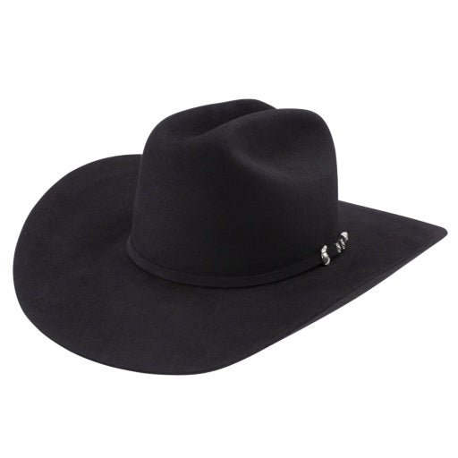 Resistol George Strait 6X Felt Ox Bow Black Cowboy Hat - RFOXBW-724207-7_1/2