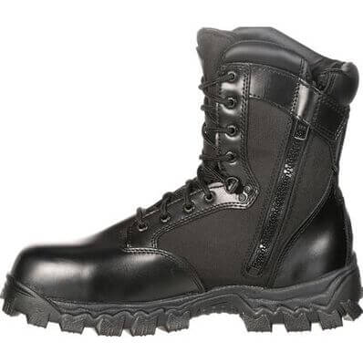 Rocky Men's 8" Waterproof Alpha Force Zipper Public Service Boot - FQ0002173 - 5M