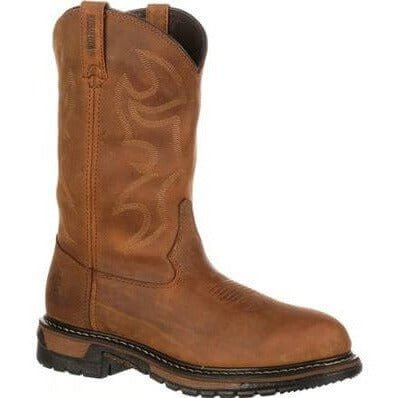 Rocky Men's Original 10" Waterproof Ride Branson Roper Round Toe Western Boot - FQ0002733 - 7M