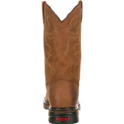 Rocky Men's Original 10" Waterproof Ride Branson Roper Round Toe Western Boot - FQ0002733 - 7M