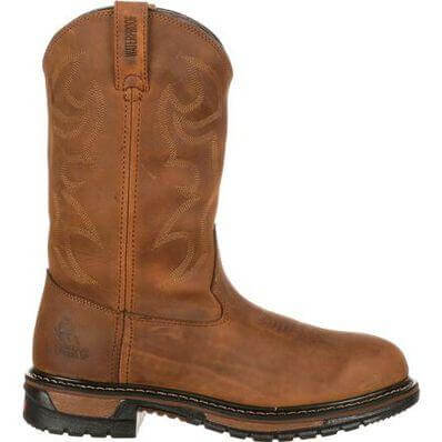 Rocky Men's Original 10" Waterproof Ride Branson Roper Round Toe Western Boot - FQ0002733 - 7M