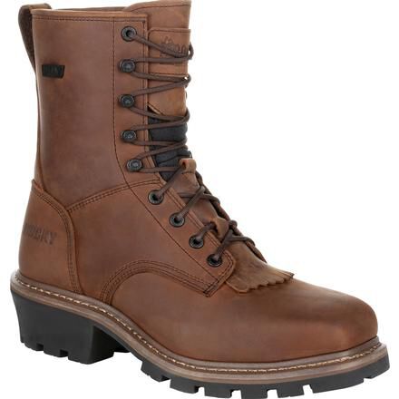 Rocky Men's 9" Waterproof Square Toe Logger Work Boots - RKK0276 - 8M