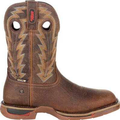 Rocky Men's Long Range 11" Waterproof Square Toe Western Work Boot - RKW0278 - 7M