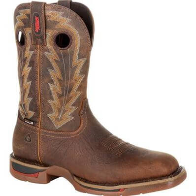 Rocky Men's Long Range 11" Waterproof Square Toe Western Work Boot - RKW0278 - 7M