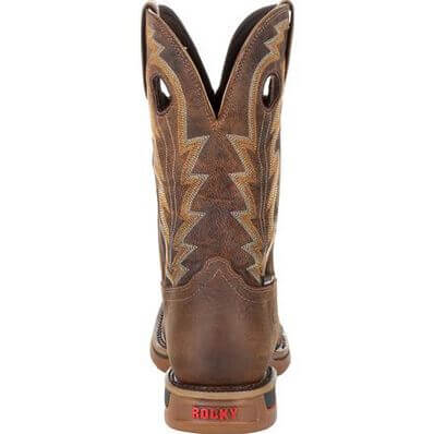 Rocky Men's Long Range 11" Waterproof Square Toe Western Work Boot - RKW0278 - 7M