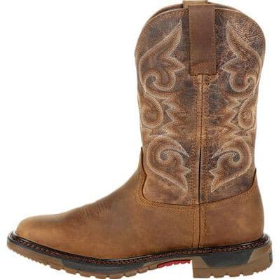 Rocky Original 10" Ride Flex Women's Waterproof Square Toe Western Boot - RKW0298 - 6M - CL