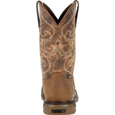 Rocky Original 10" Ride Flex Women's Waterproof Square Toe Western Boot - RKW0298 - 6M - CL