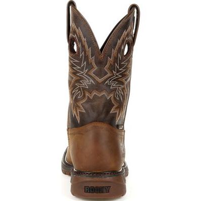 Rocky Men's 11" Original Ride FLX Waterproof Square Toe Western Work Boot - RKW0336 - 8M