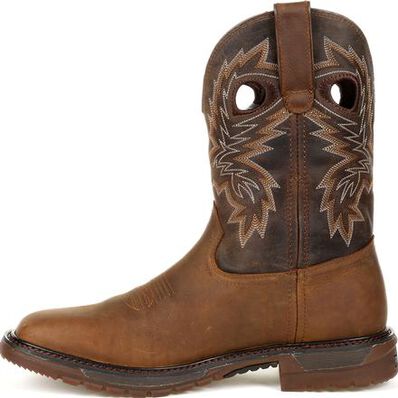 Rocky Men's 11" Original Ride FLX Waterproof Square Toe Western Work Boot - RKW0336 - 8M