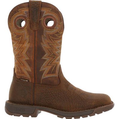 Rocky Men's 11" Brown Legacy 32 Waterproof Square Toe Western Boot - RKW0355 - 7.5M