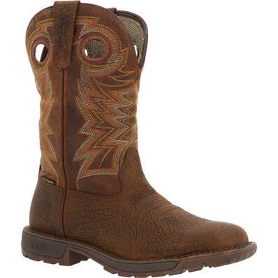 Rocky Men's 11" Brown Legacy 32 Waterproof Square Toe Western Boot - RKW0355 - 7.5M