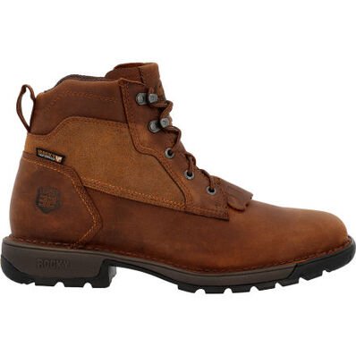 Rocky Men's 6" Legacy 32 Waterproof Square Toe Western Lacer Work Boot - RKW0382 - 7M