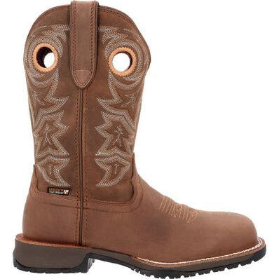 Rocky Women's 11" Waterproof Rosemary Square Composite Toe Work Boot - RKW0403 - 6M