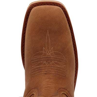 Rocky Men's Mono Crepe 12" Brown Square Toe Western Work Boot - RKW0433 - 7M