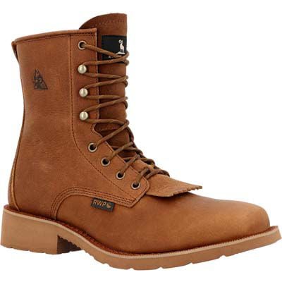 Rocky Men's 8" Cognac Mono Crepe Waterproof Western Boots - RKW0436 - 7M