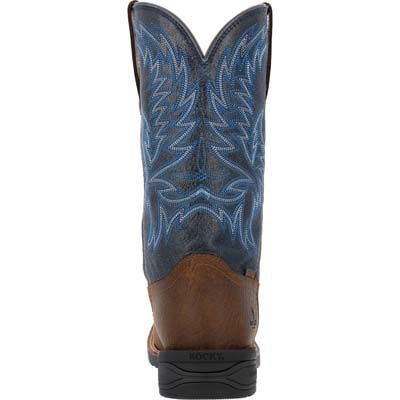 Rocky Men's 12" Square Toe Bronco Waterproof Western Boot - RKW0453 - 7M