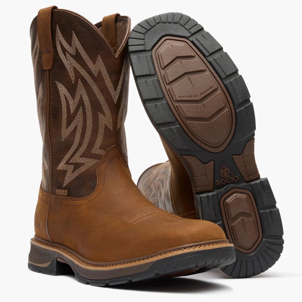 Rocky Men's 11" Ride LTE Waterproof Western Boot - RKW0473-8M
