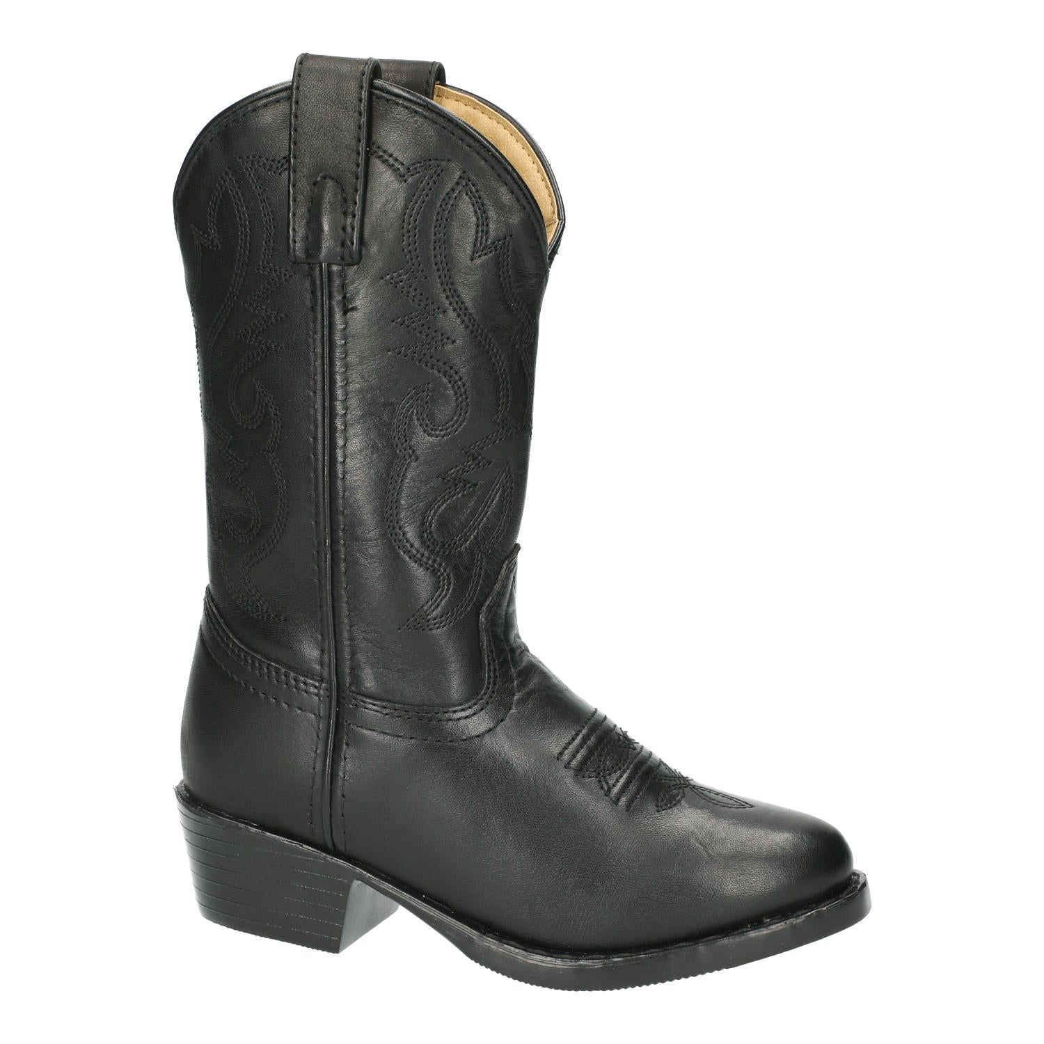 Smoky Mountain Toddler Denver Leather Western Boots - Black