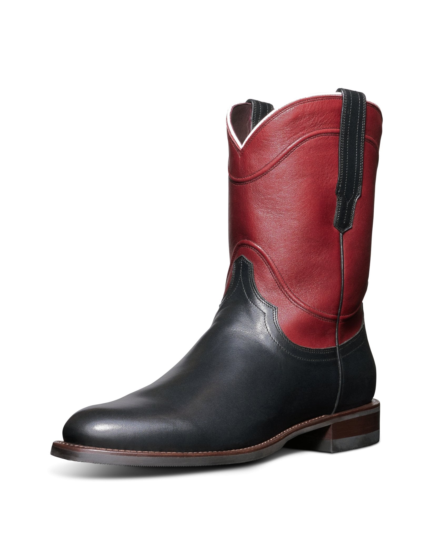 Tecovas Men's The Earl Black & Red Cowhide Boots - M10002MNR - 7D