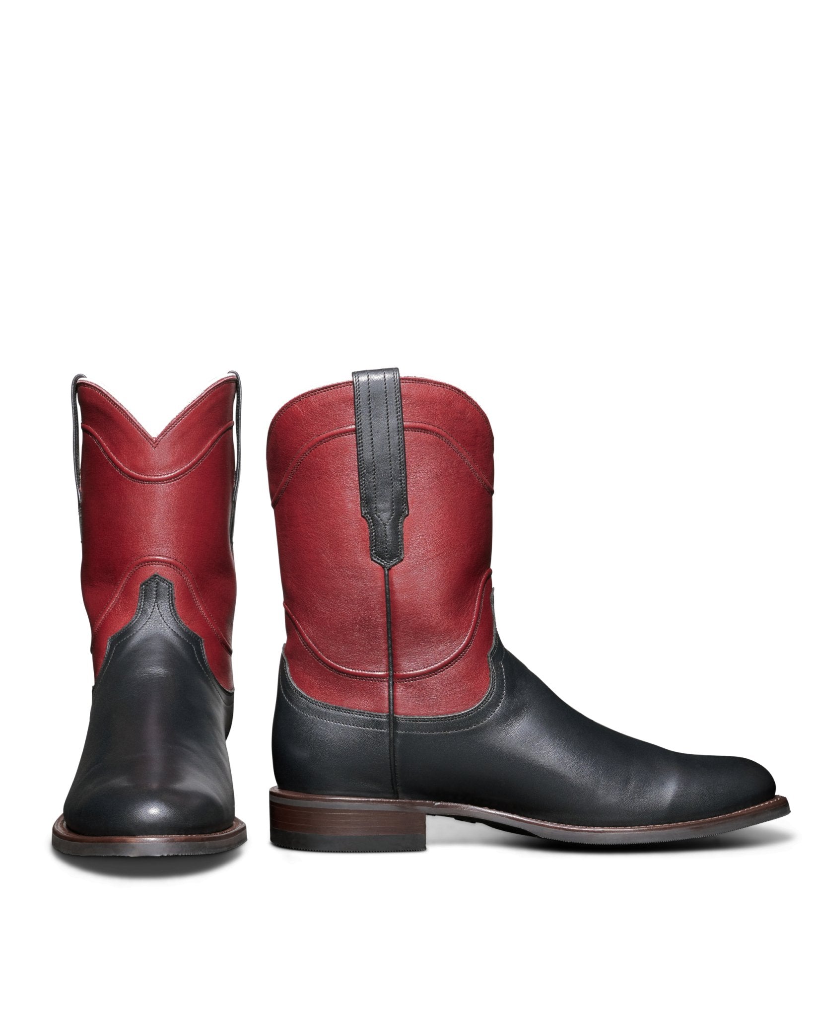 Tecovas Men's The Earl Black & Red Cowhide Boots - M10002MNR - 7D