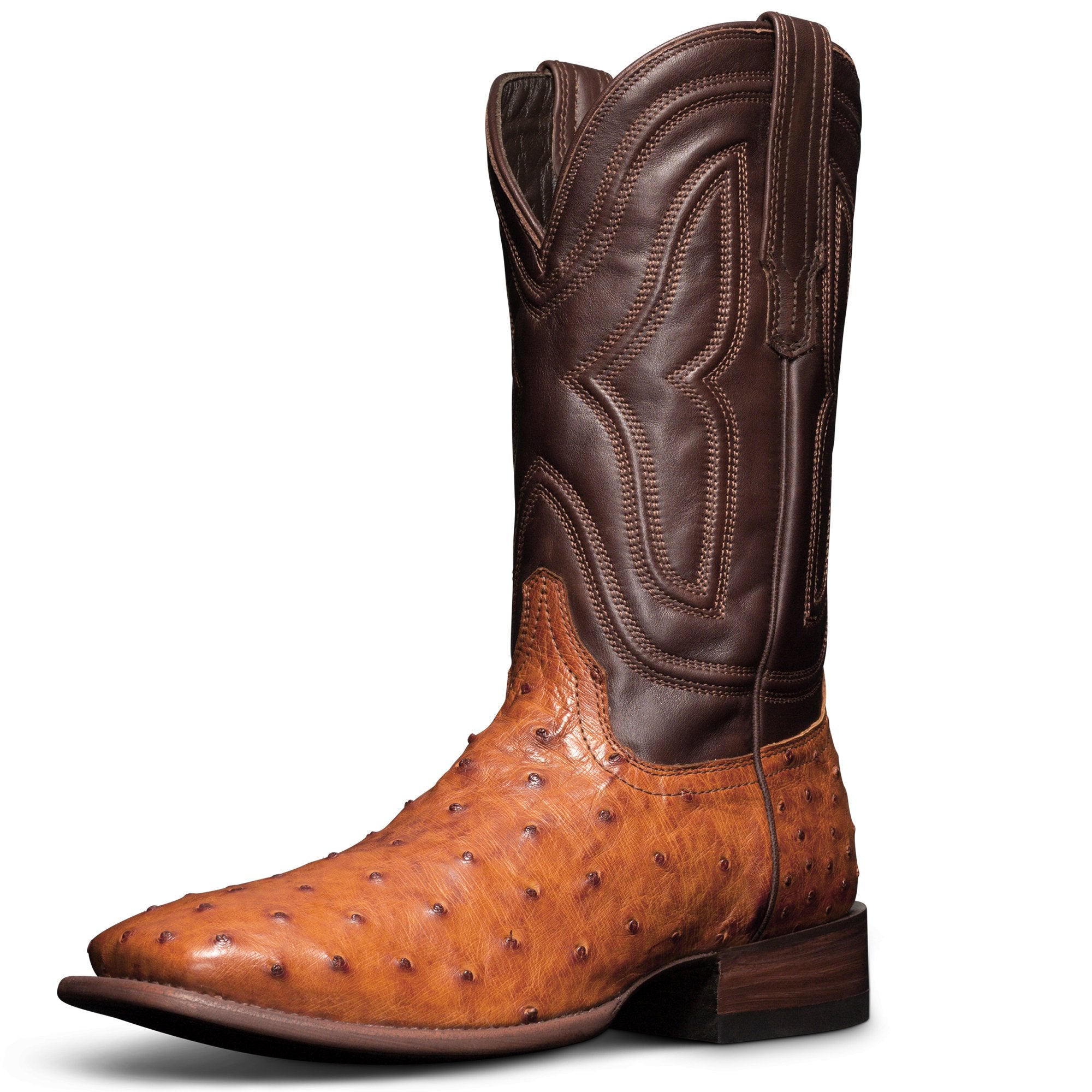 Tecovas Men's The Emmitt Pecan Ostrich Boot - M10032PEC - 7EE