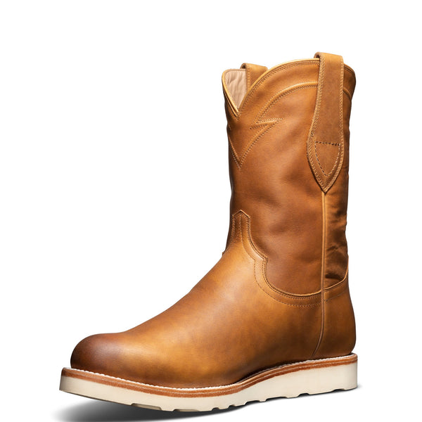 Tecovas Men's The Knox Wheat Cowhide Roper Work Boot | Boots Etc
