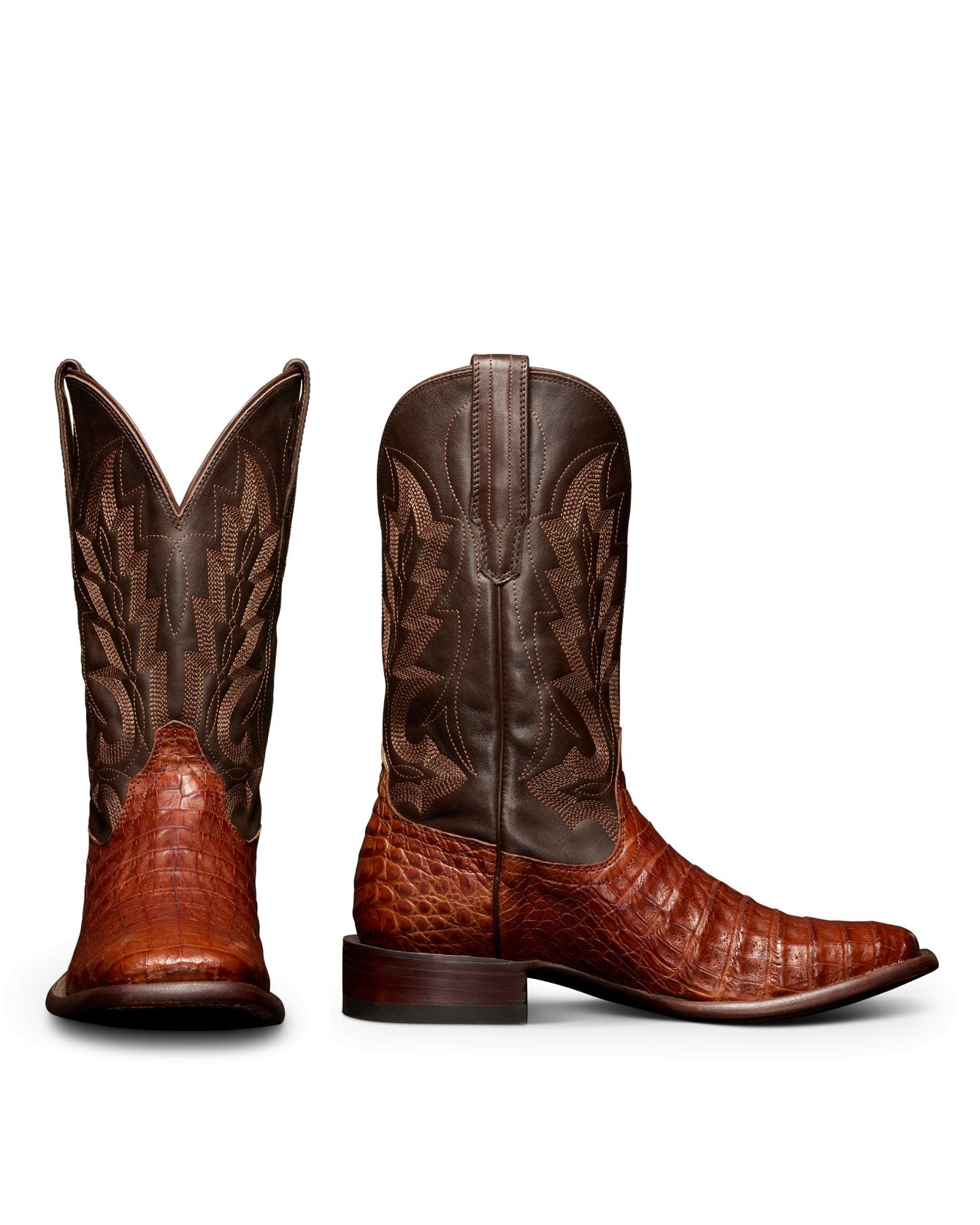 Tecovas Men's The William Pecan Caiman Boot - M10069PEC - 8EE