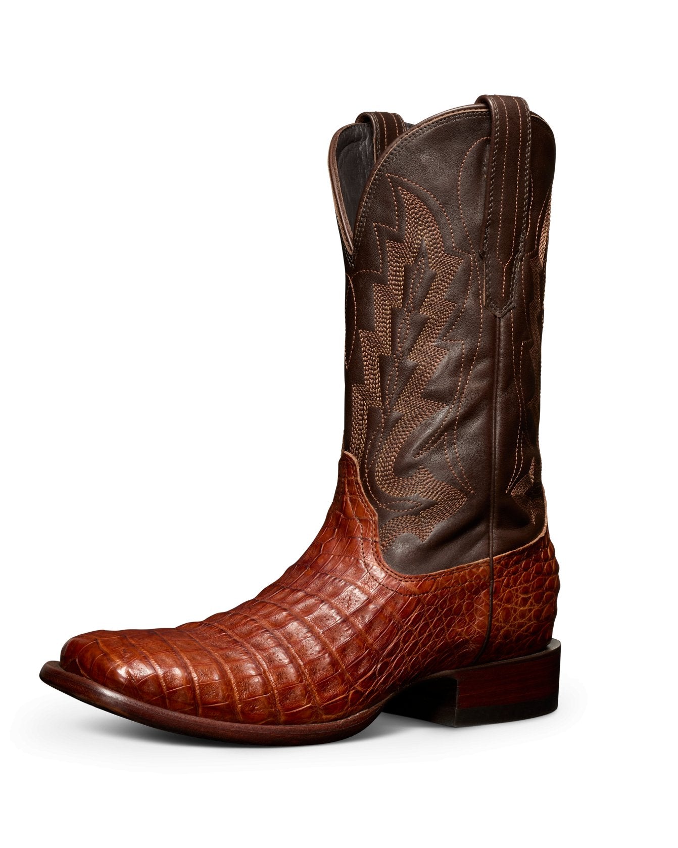 Tecovas Men's The William Pecan Caiman Boot - M10069PEC - 8EE