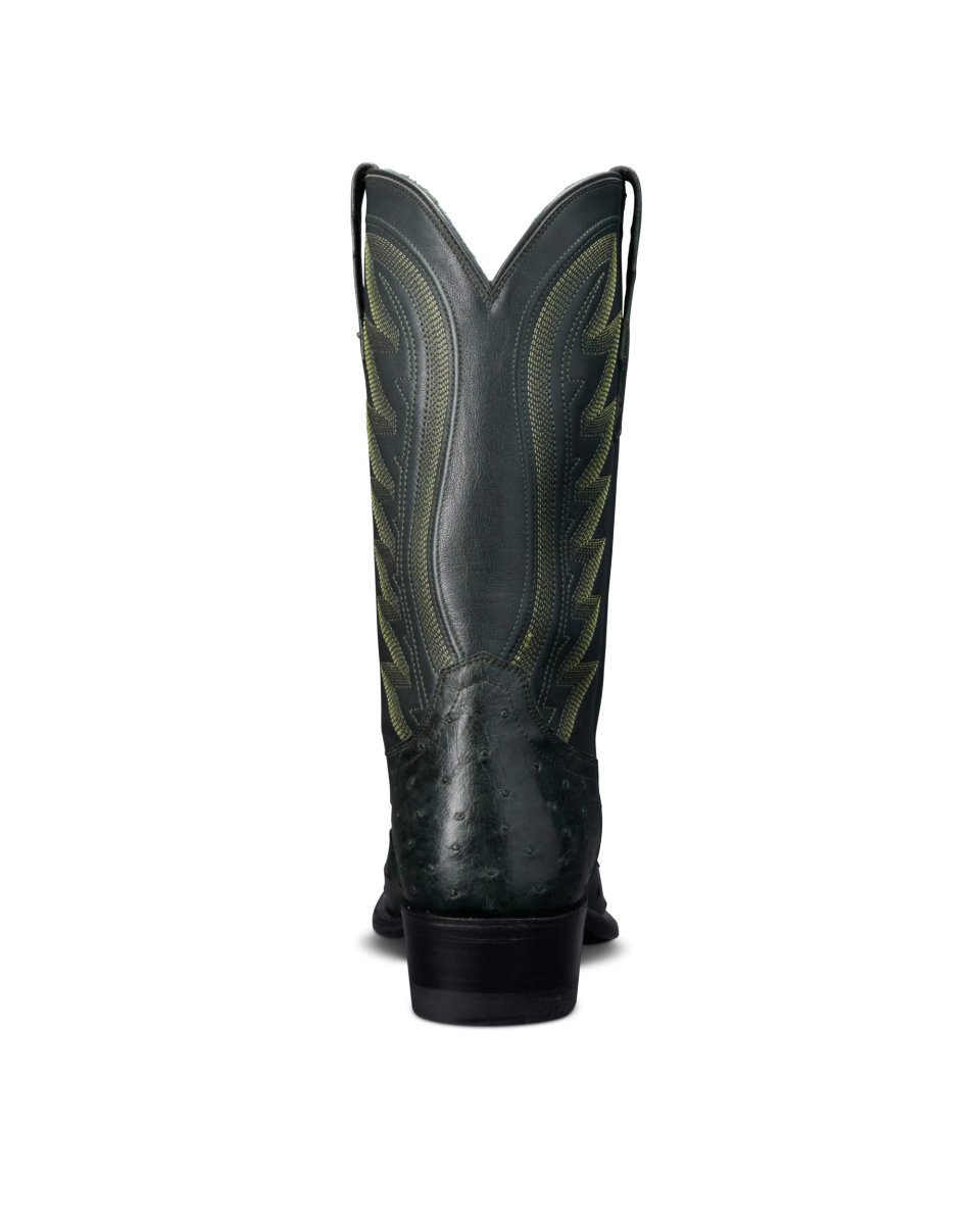 Tecovas Men's The Wyatt Forest & Black Ostrich Boots - M10077FBL - 7D