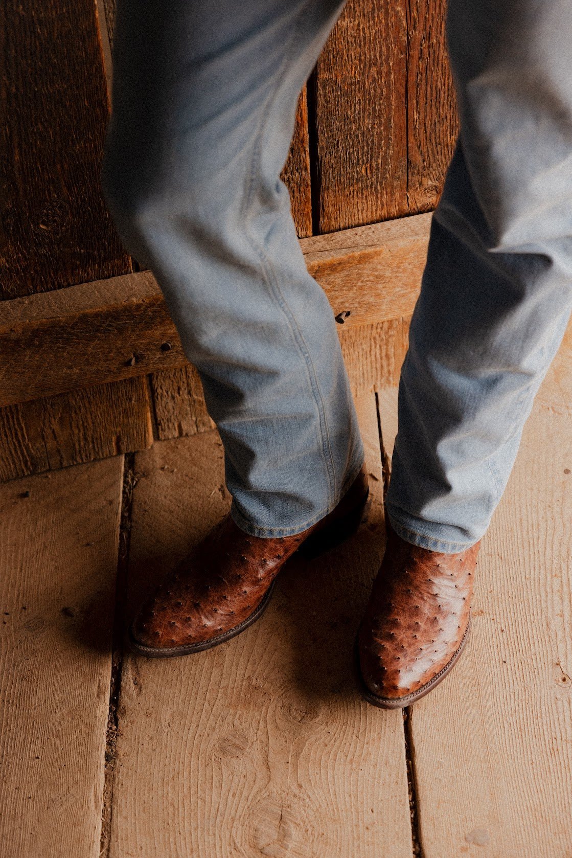 Tecovas Men's The Wyatt II Russet Ostrich Boot - M10077RSS - 7EE