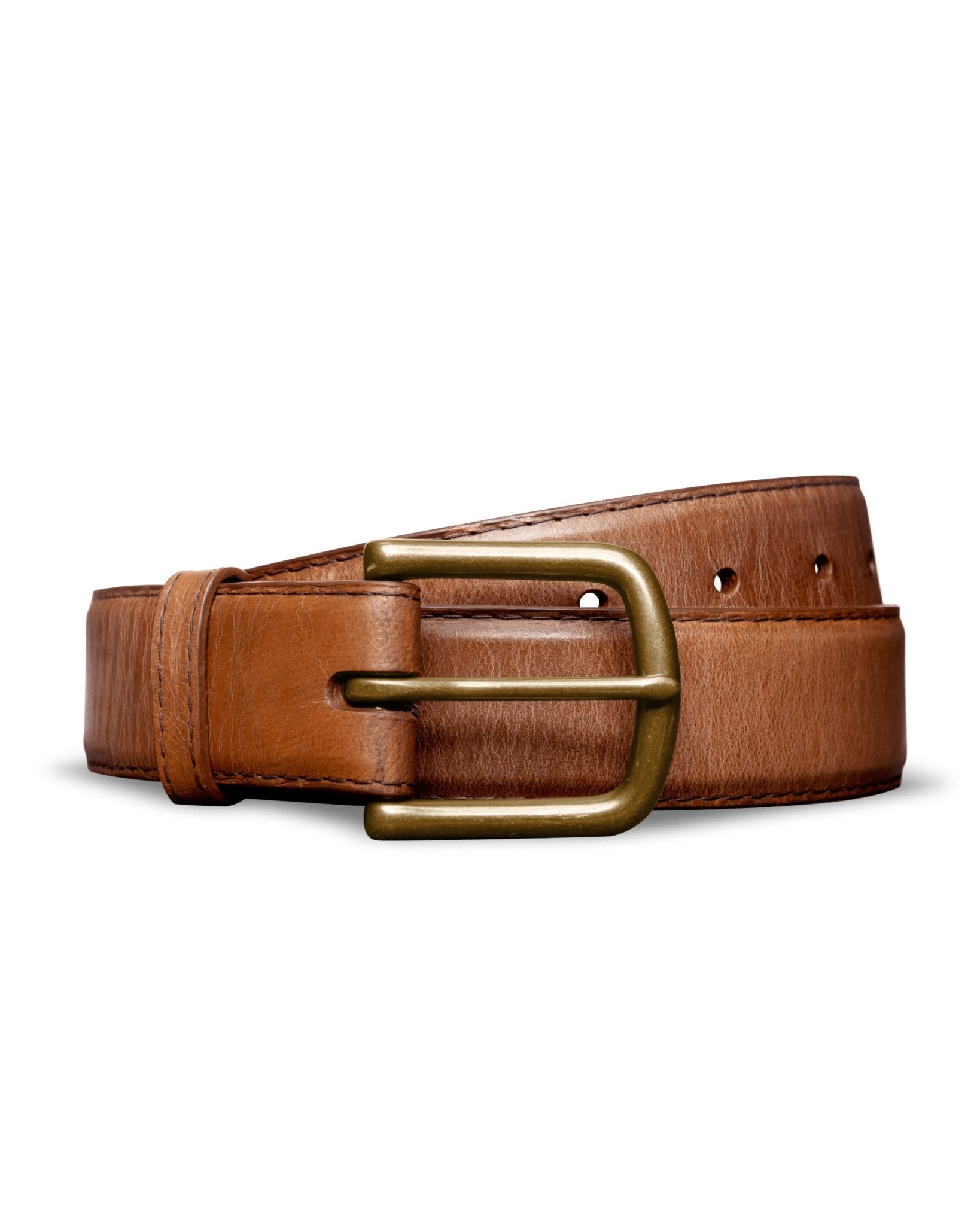 Tecovas Men's Scotch & Antique Brass Goat Belt II - M30340SCO - 32