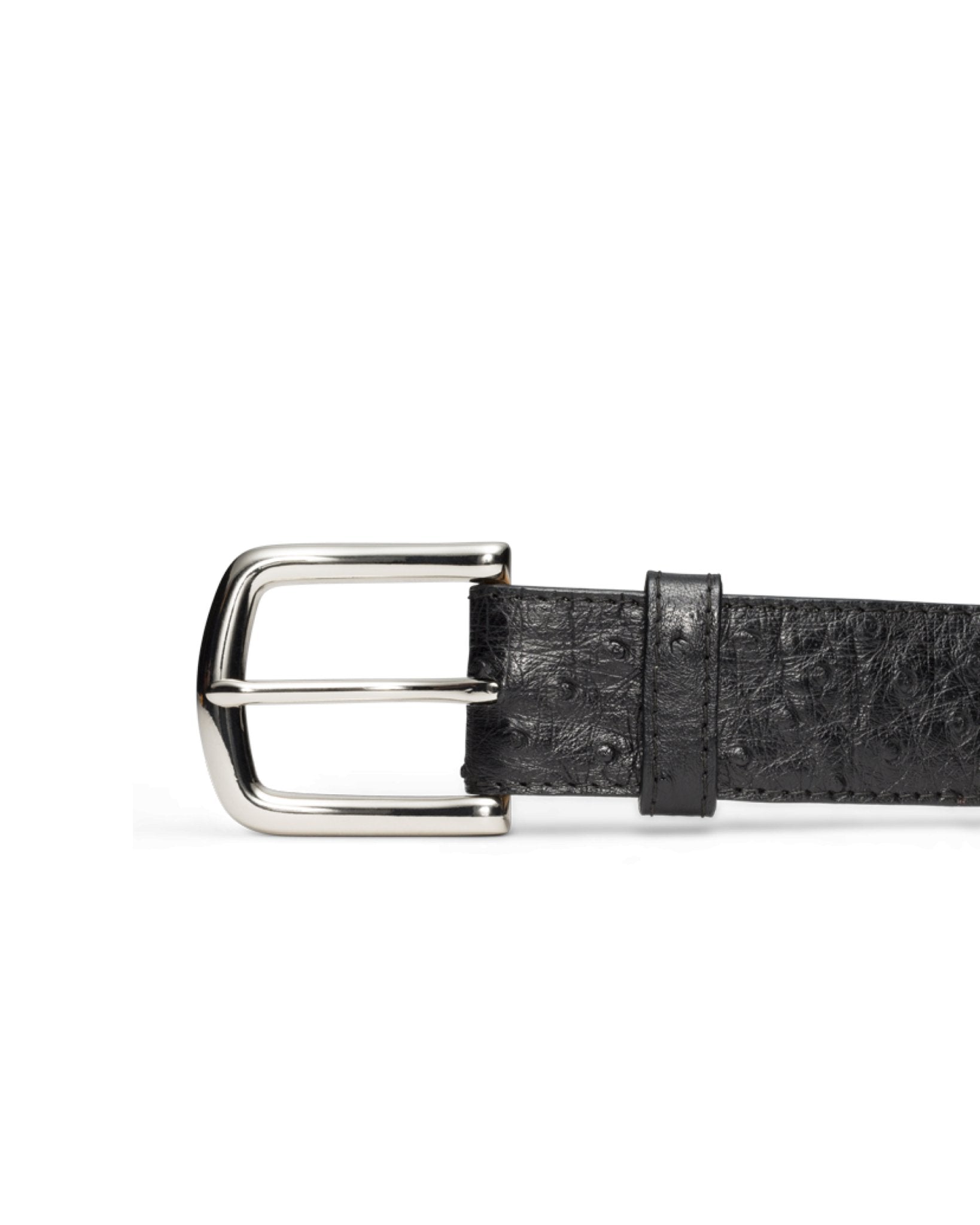 Tecovas Men's Midnight Black Ostrich Belt - M30342MID - 32