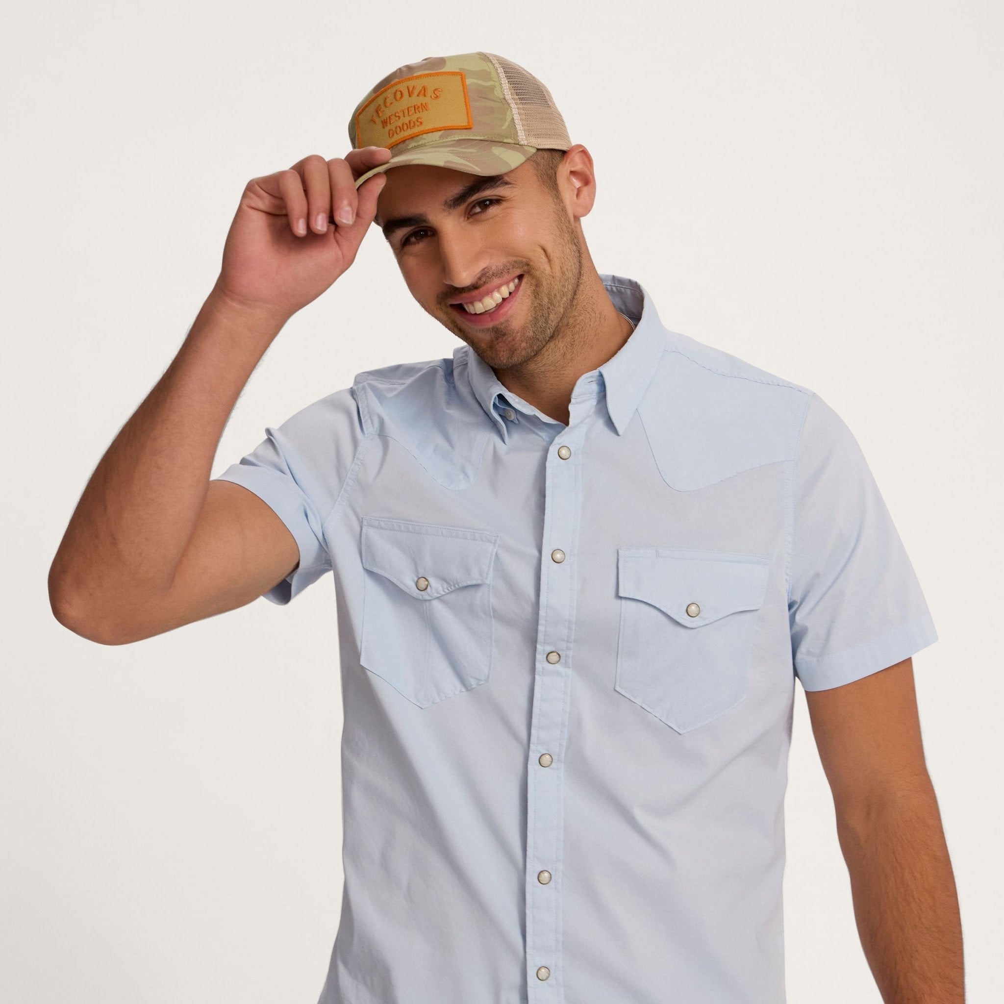 Tecovas Western Goods Five - Panel Low Profile Khaki Camo Hat - U30265KHC