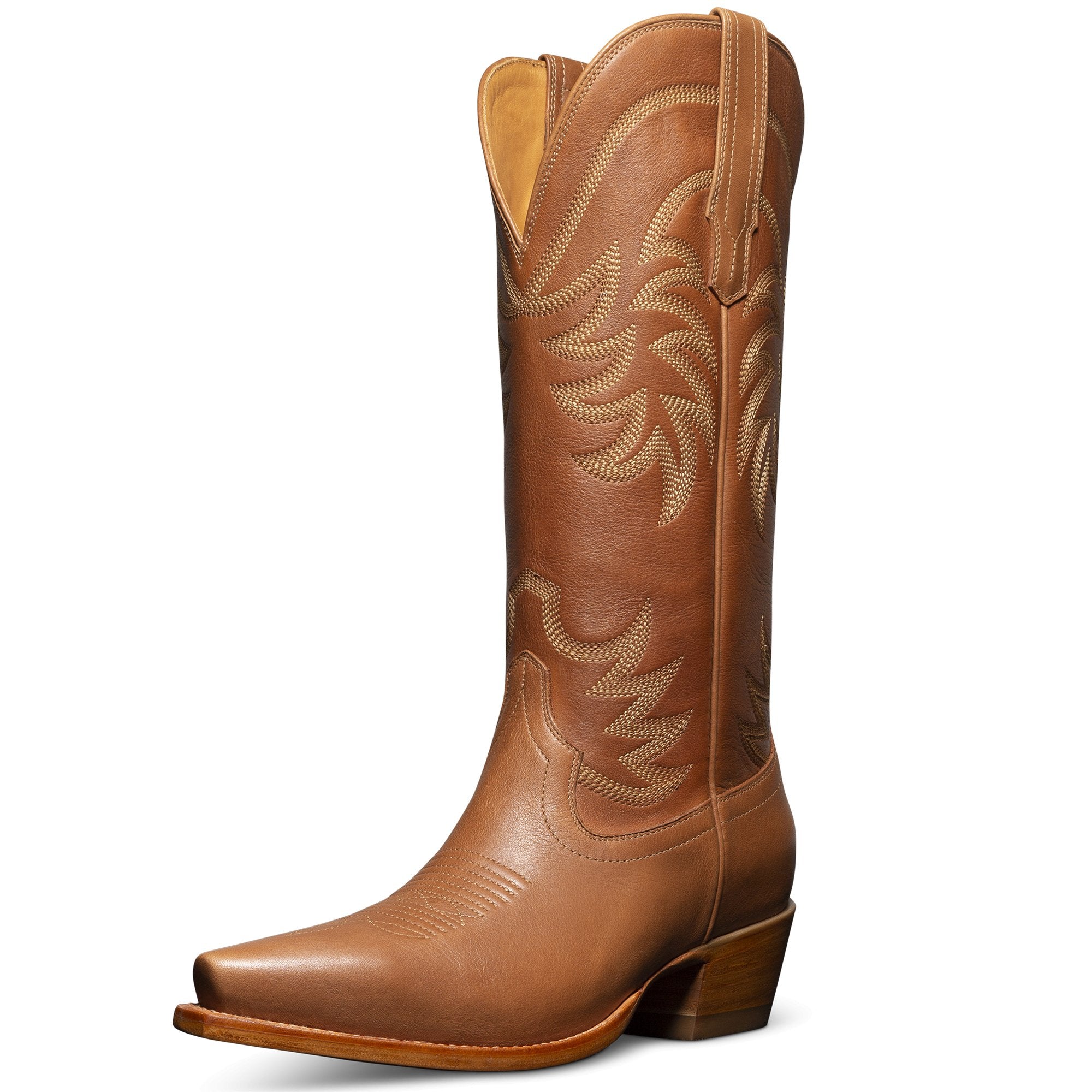 Tecovas Women's The Annie Carmel & Cowhide Boot - W20007CRM - 5B