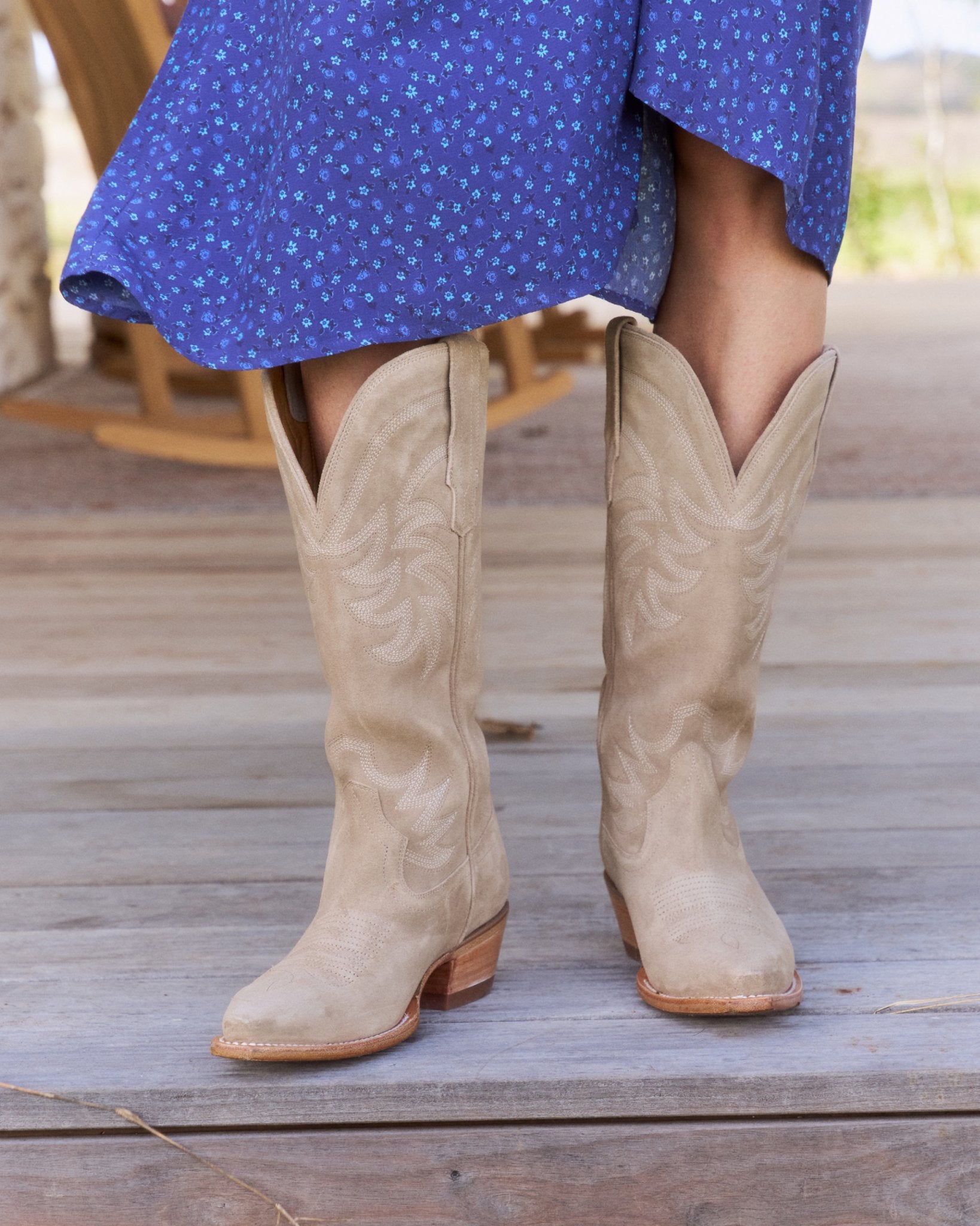 Tecovas Women's The Annie Fawn Suede Boot - Boots Etc