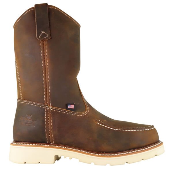 Thorogood Men's 11" Waterproof American Heritage Crazy Horse Moc Steel Toe Wellington Work Boot - 804 - 3311 - 8D