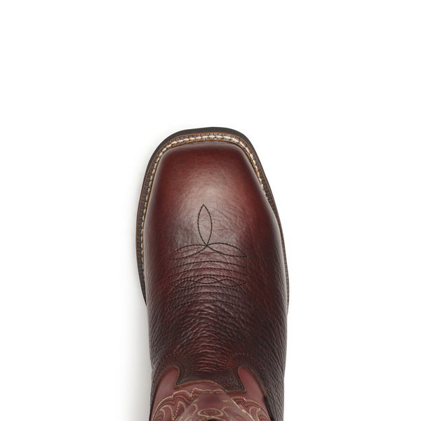 Thorogood Men's 11" Chili & Crimson Waterproof Square Comp Toe Western Work Boot - 804 - 4322 - 7D