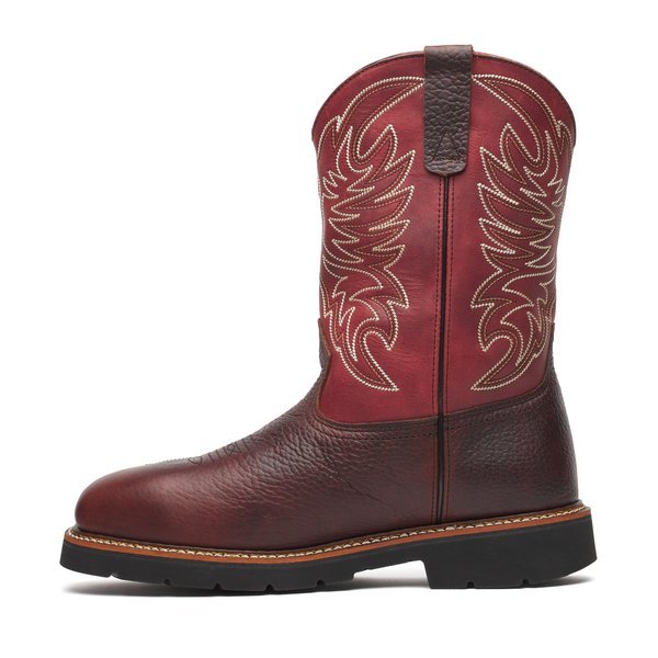 Thorogood Men's 11" Chili & Crimson Waterproof Square Comp Toe Western Work Boot - 804 - 4322 - 7D