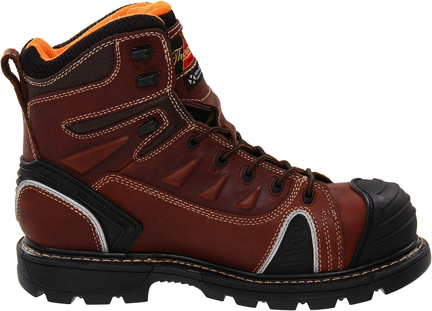 Thorogood Men's 6" GenFlex2 Series Brown Round Composite Safety Cap Toe Work Boot - 804 - 4445 - 7M