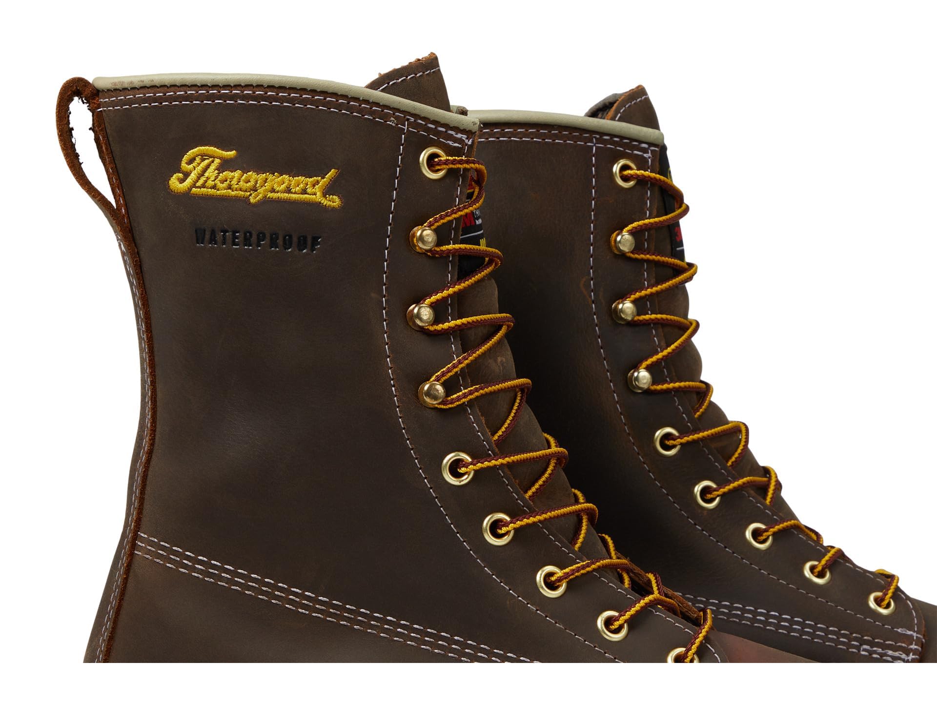 Thorogood Men's 8" Waterproof American Legacy Insulated Crazy Horse Round Nano Safety Toe Work Boot - 804 - 4520 - 7D