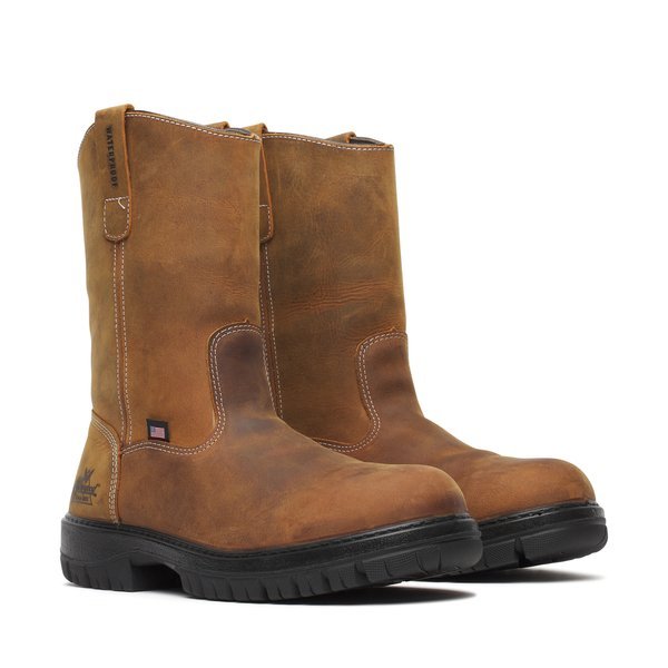 Thorogood Men's 11" Genesis Series Chestnut Waterproof Pull - On Wellington Work Boot - 814 - 4323 - 7EE